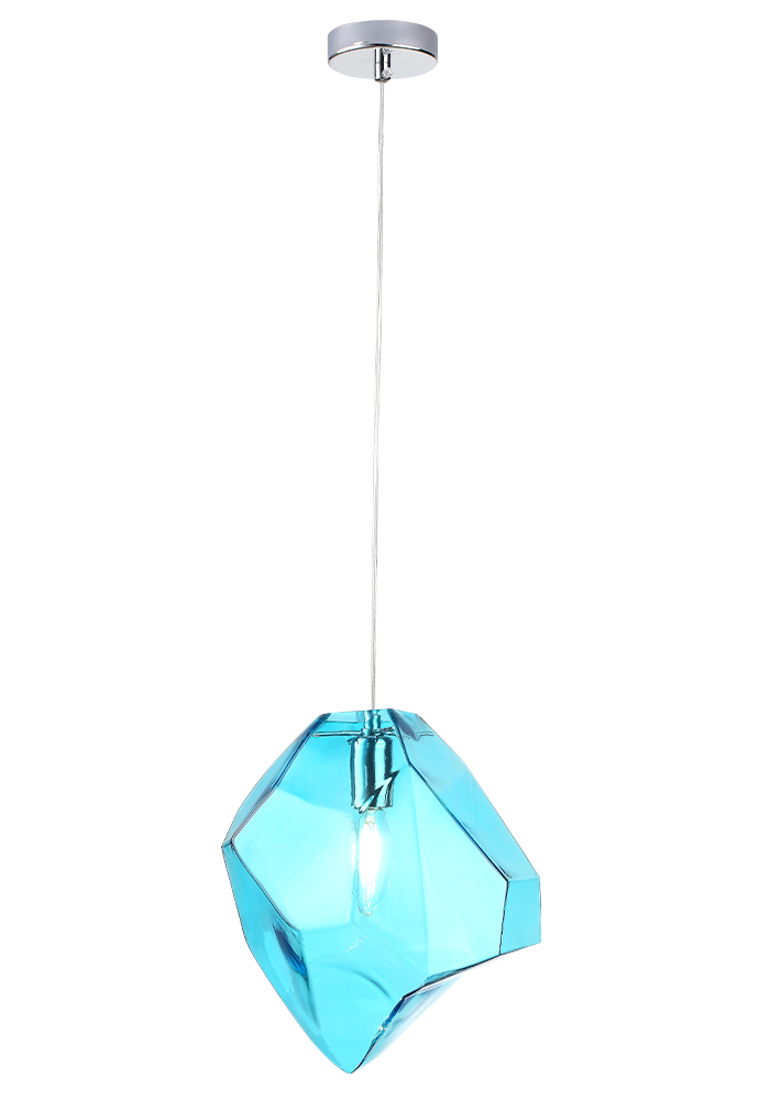 Crystal Lux Светильник подвесной Crystal Lux NUESTRO SP1 CHROME/BLUE