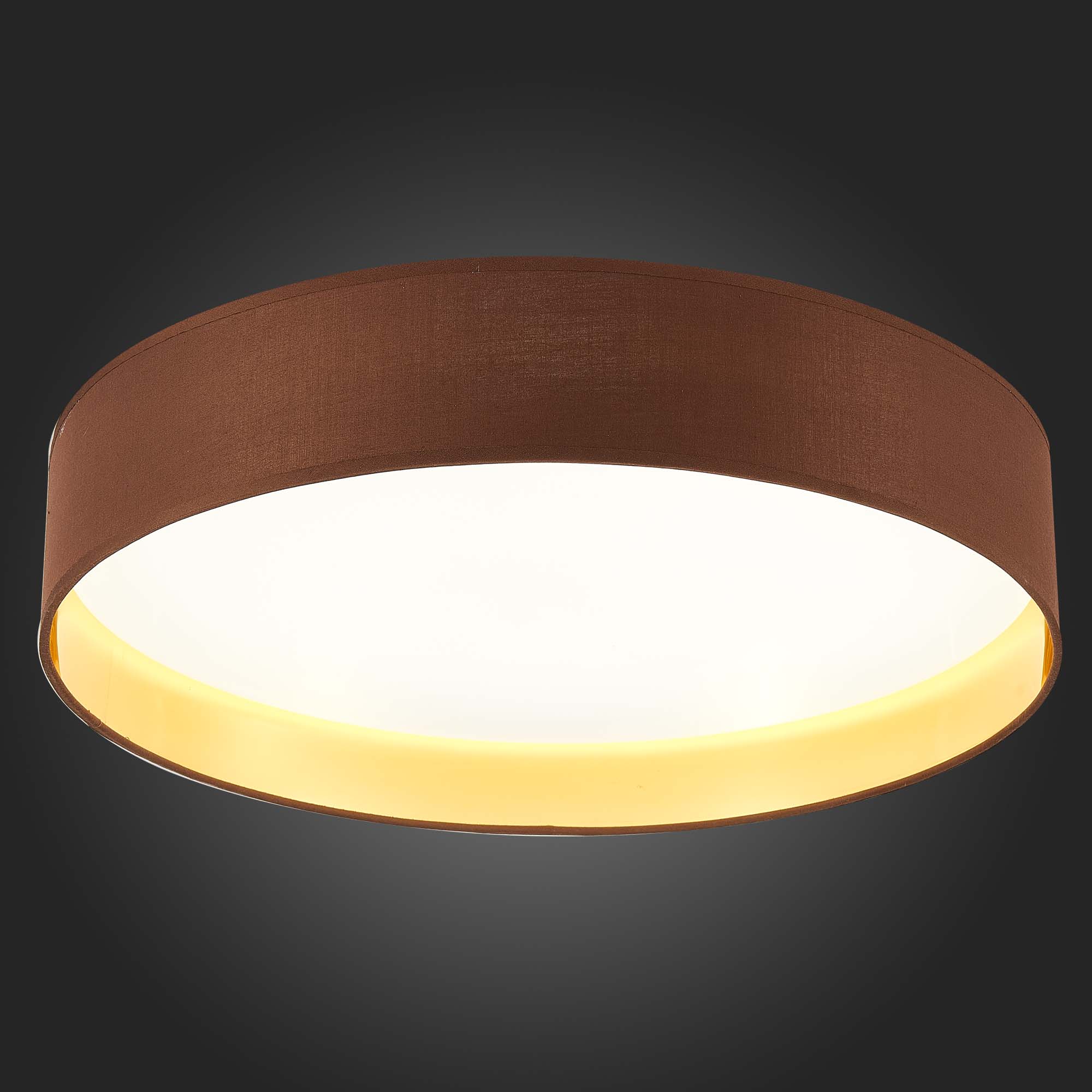 SLE300592-01 Светильник потолочный Никель/Золотистый, Коричневый LED 1*50W 3000K/4000K/5000K BRESCIA