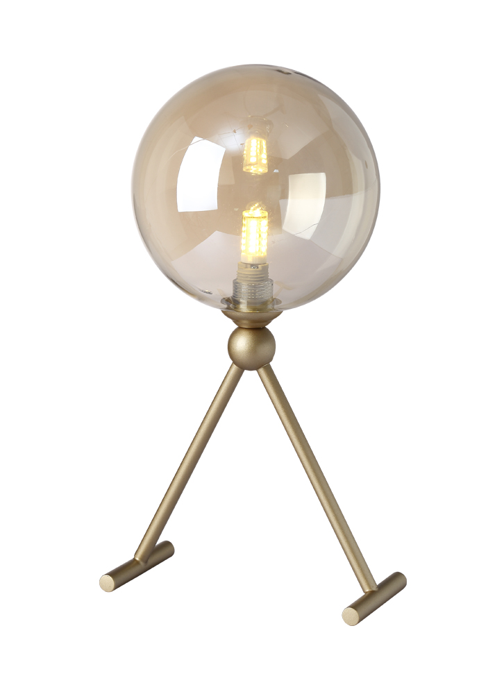 Crystal Lux Настольная лампа Crystal Lux FRANCISCA LG1 GOLD/COGNAC