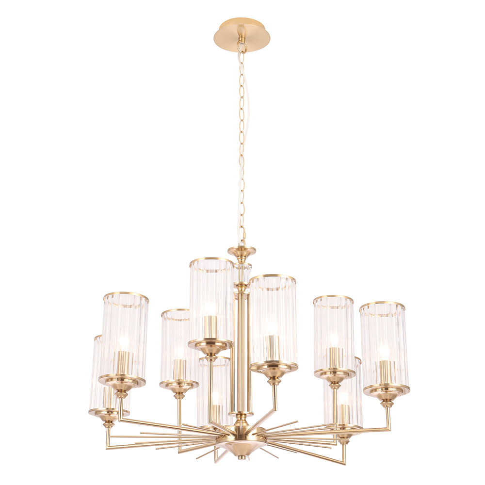 Crystal Lux Люстра Crystal Lux GLORIA SP9 BRASS
