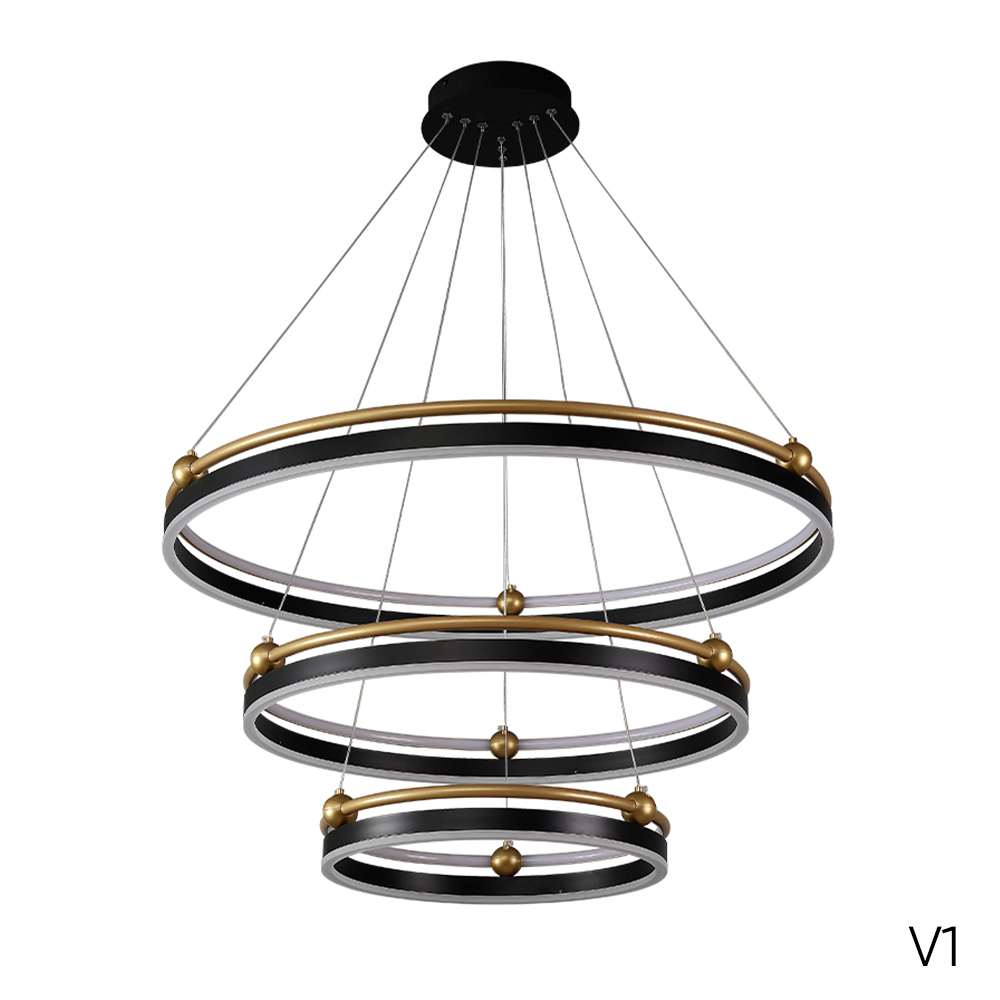 Crystal Lux Люстра Crystal Lux FERNANDO SP158W LED BLACK/GOLD
