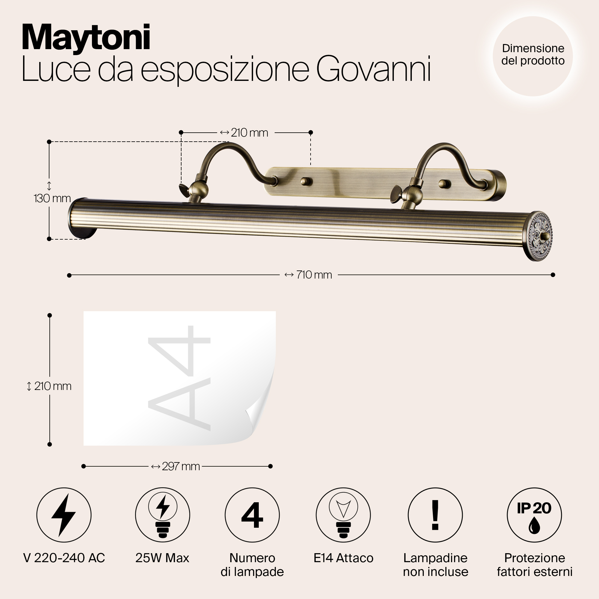 Подсветка Maytoni PIC119-44-R
