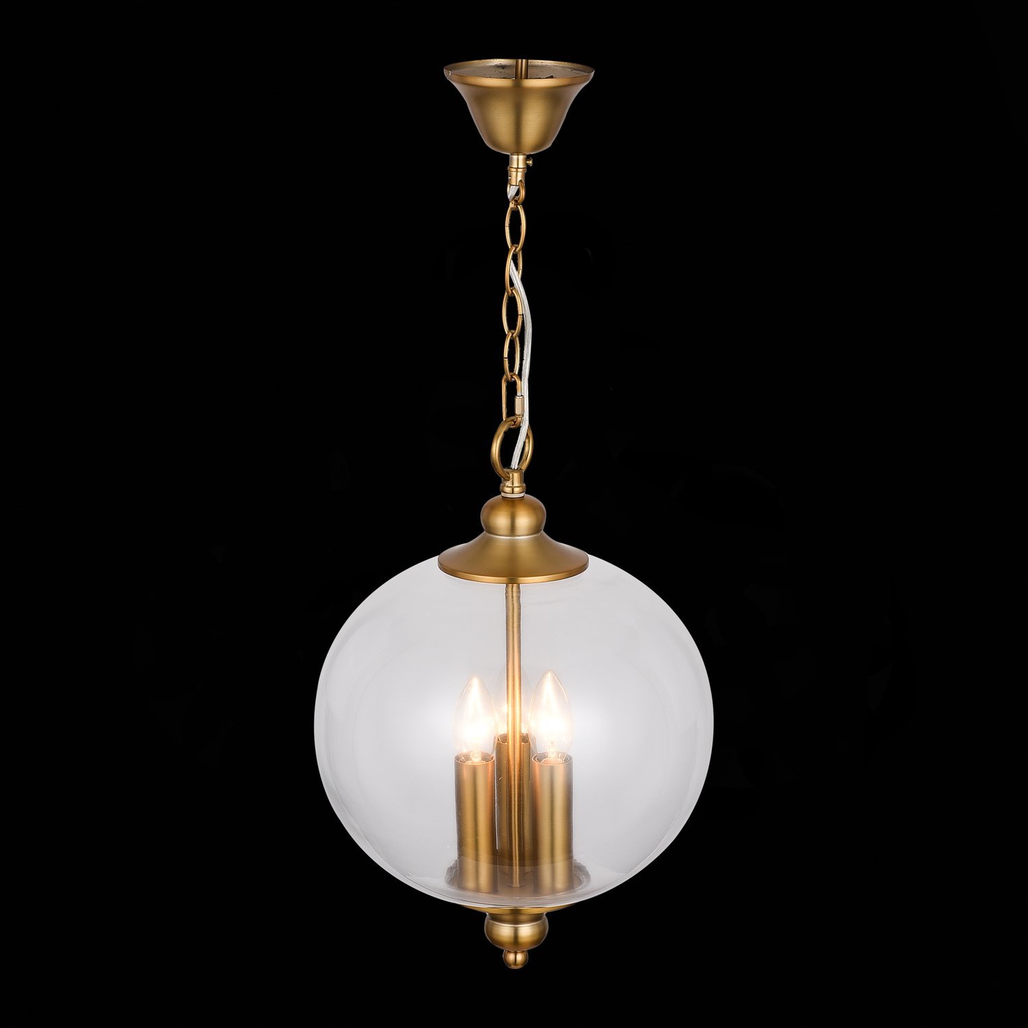 SL362.203.03 Светильник подвесной ST-Luce Золотистый/Прозрачный E14 3*60W LATERIA