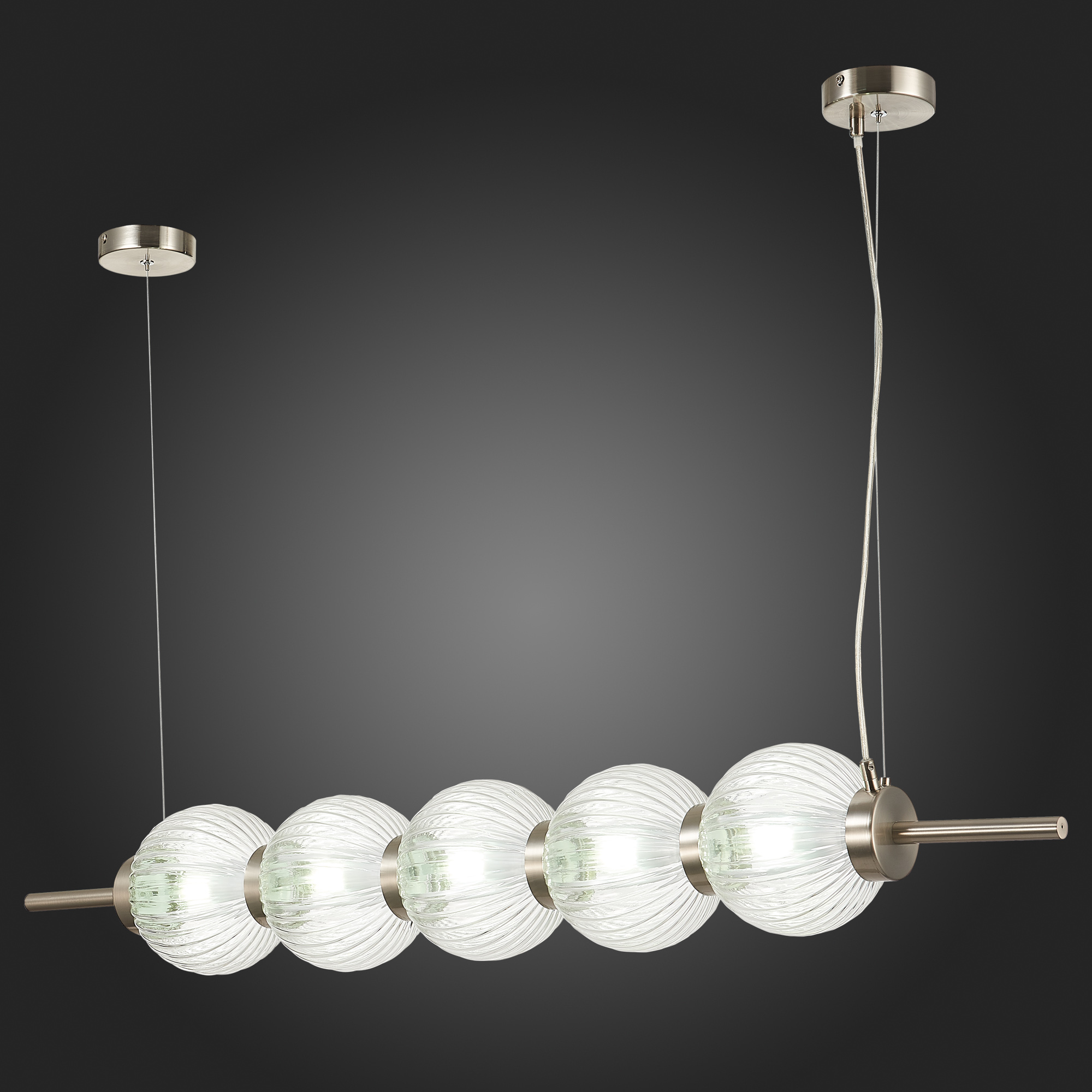 SL1155.103.05 Светильник подвесной ST-Luce Никель/Прозрачный E14 5*40W MARENA