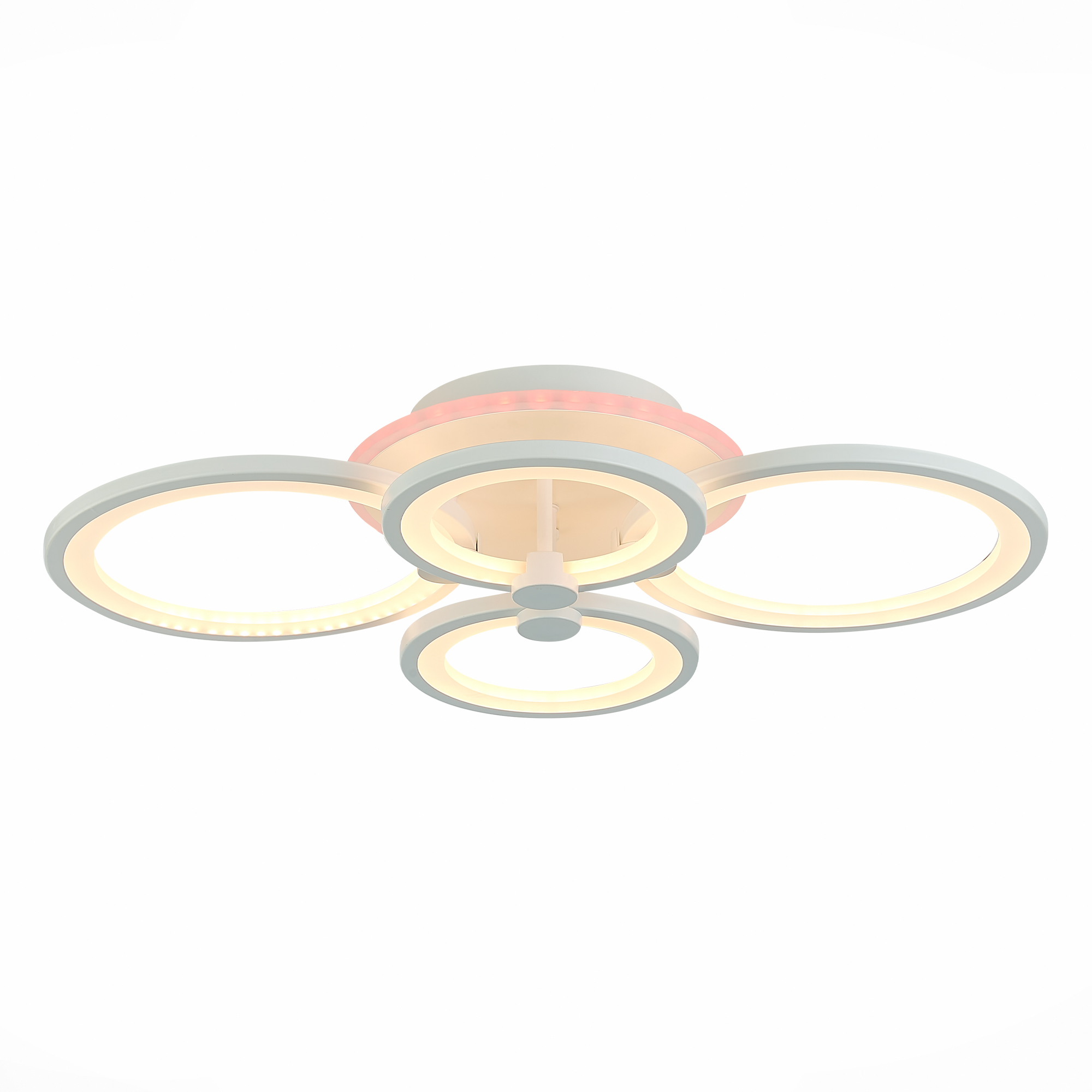 SLE200352-04RGB Светильник потолочный Белый/Белый LED 1*100W RGB 8W 3000-6000K LETO