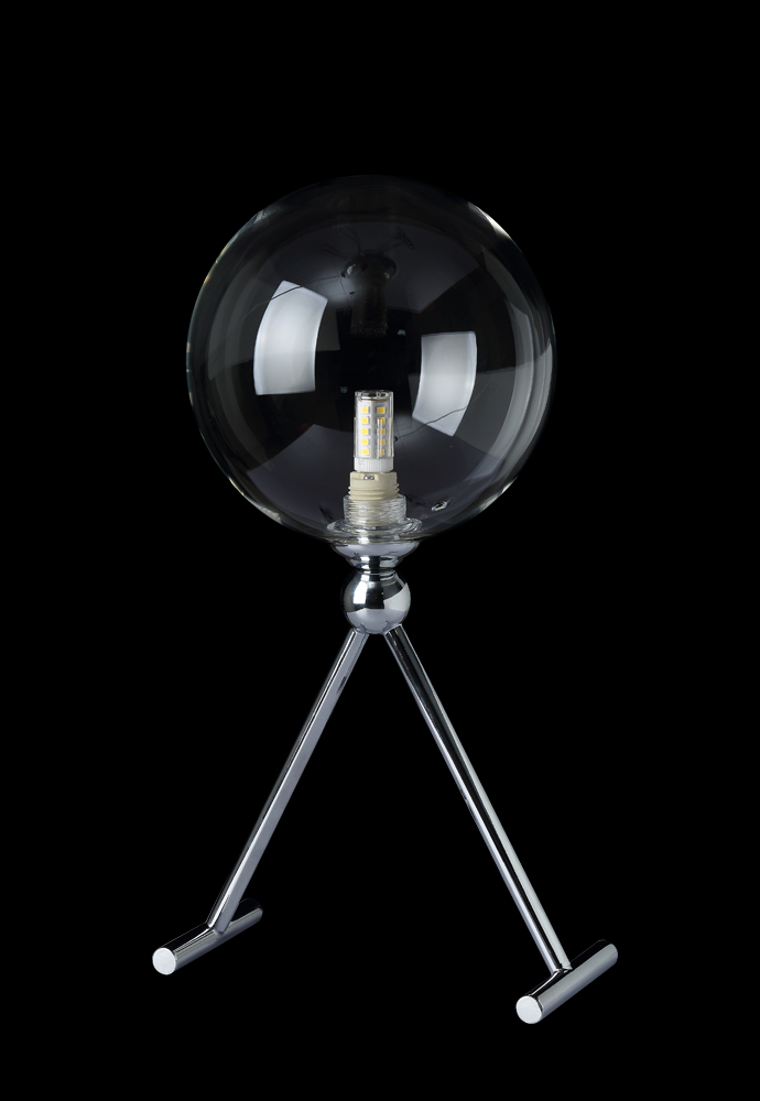 Crystal Lux Настольная лампа Crystal Lux FABRICIO LG1 CHROME/TRANSPARENTE