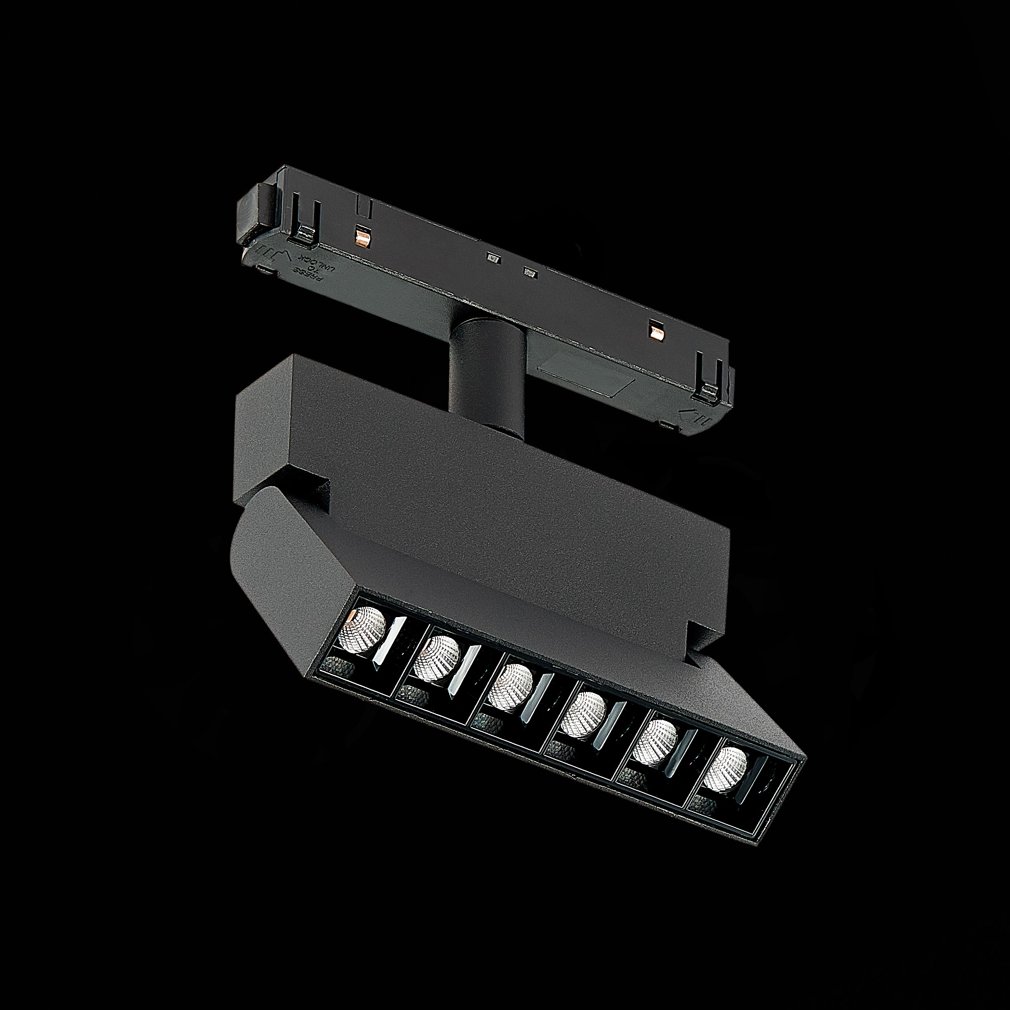 ST362.436.06 Магнитный трековый светильник Черный LED 1*6W 3000K 532Lm Ra>80 36° IP20 L120xW22xH134 48V SKYLINE 48