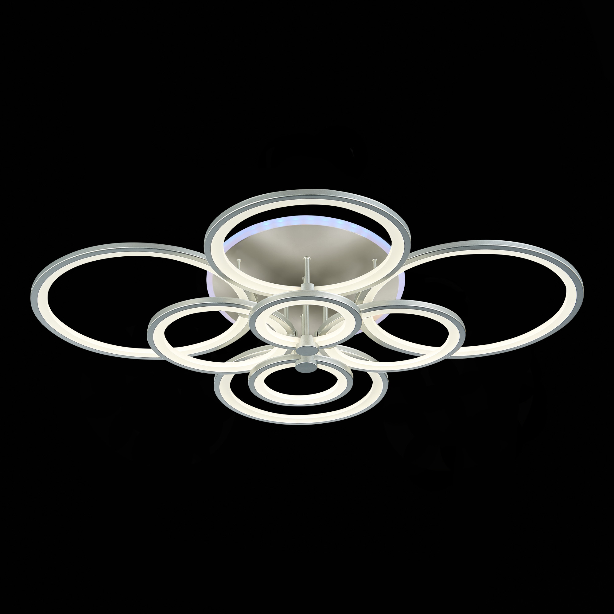 SLE200392-08RGB Светильник потолочный Серебристый/Белый LED 1*256W RGB 15W 3000-6000K LETO