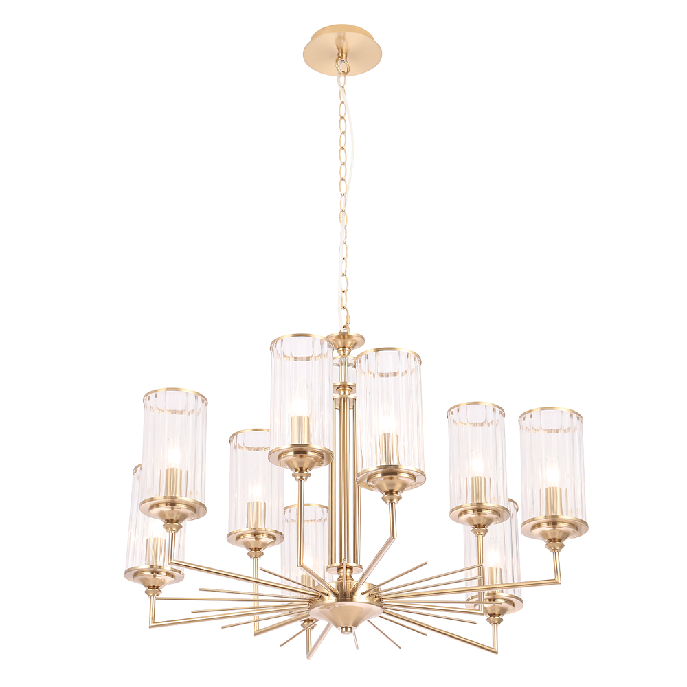 Crystal Lux Люстра Crystal Lux GLORIA SP9 BRASS