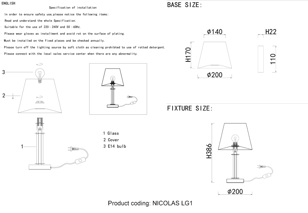Crystal Lux Настольная лампа Crystal Lux NICOLAS LG1 NICKEL/WHITE