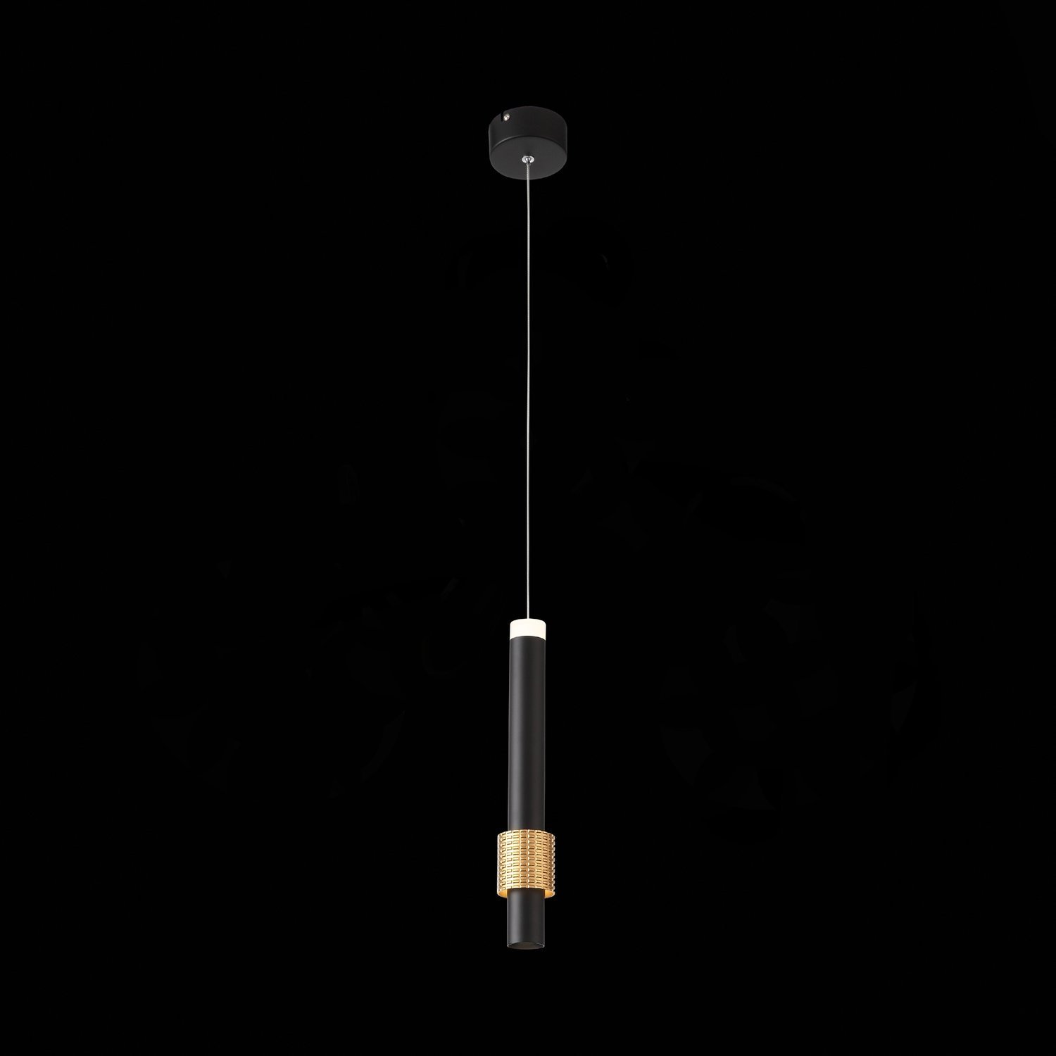 SL1591.403.01 Светильник подвесной ST-Luce Черный, Анодированный золотой/Черный LED 1*6W 3000K BALLITO