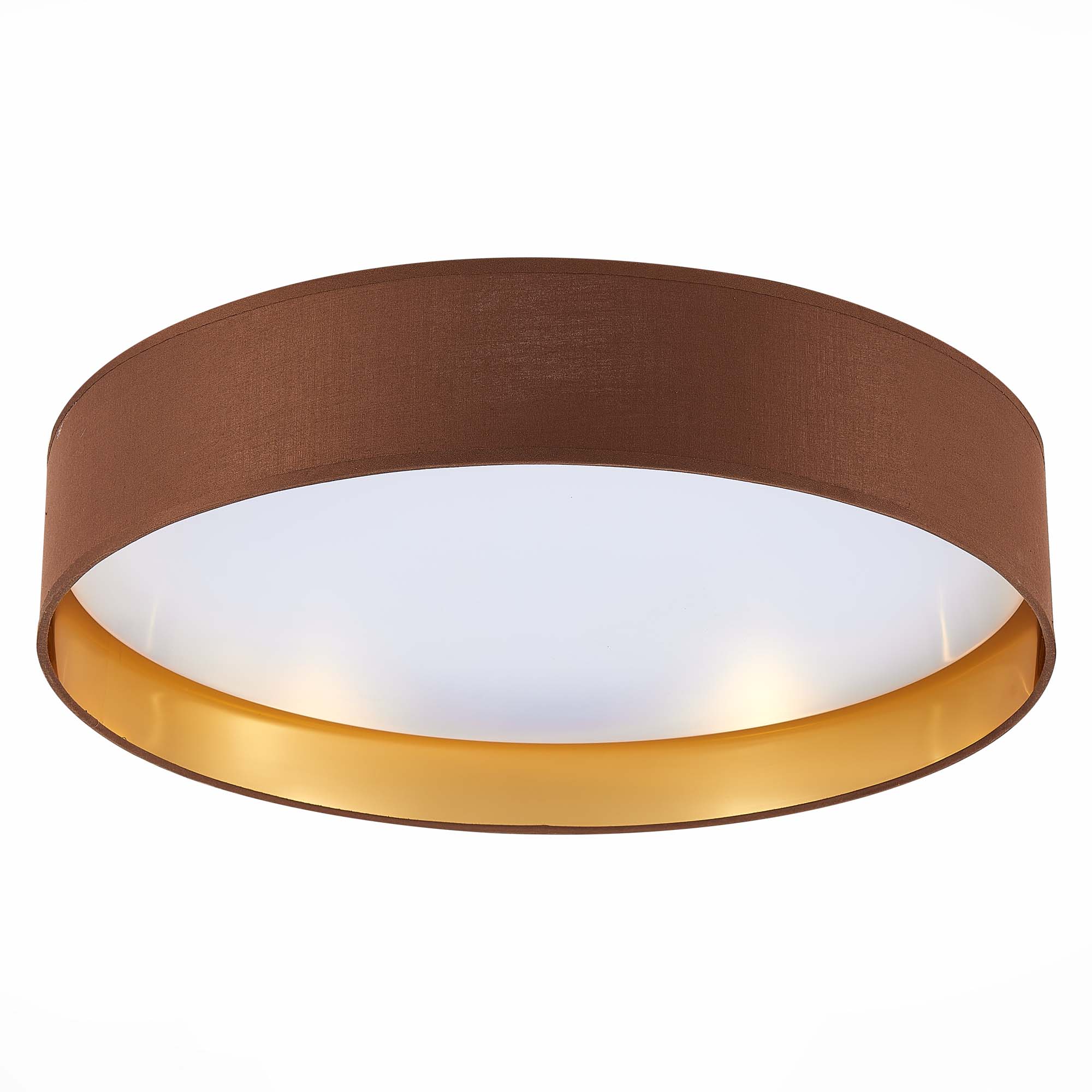 SLE300592-01 Светильник потолочный Никель/Золотистый, Коричневый LED 1*50W 3000K/4000K/5000K BRESCIA