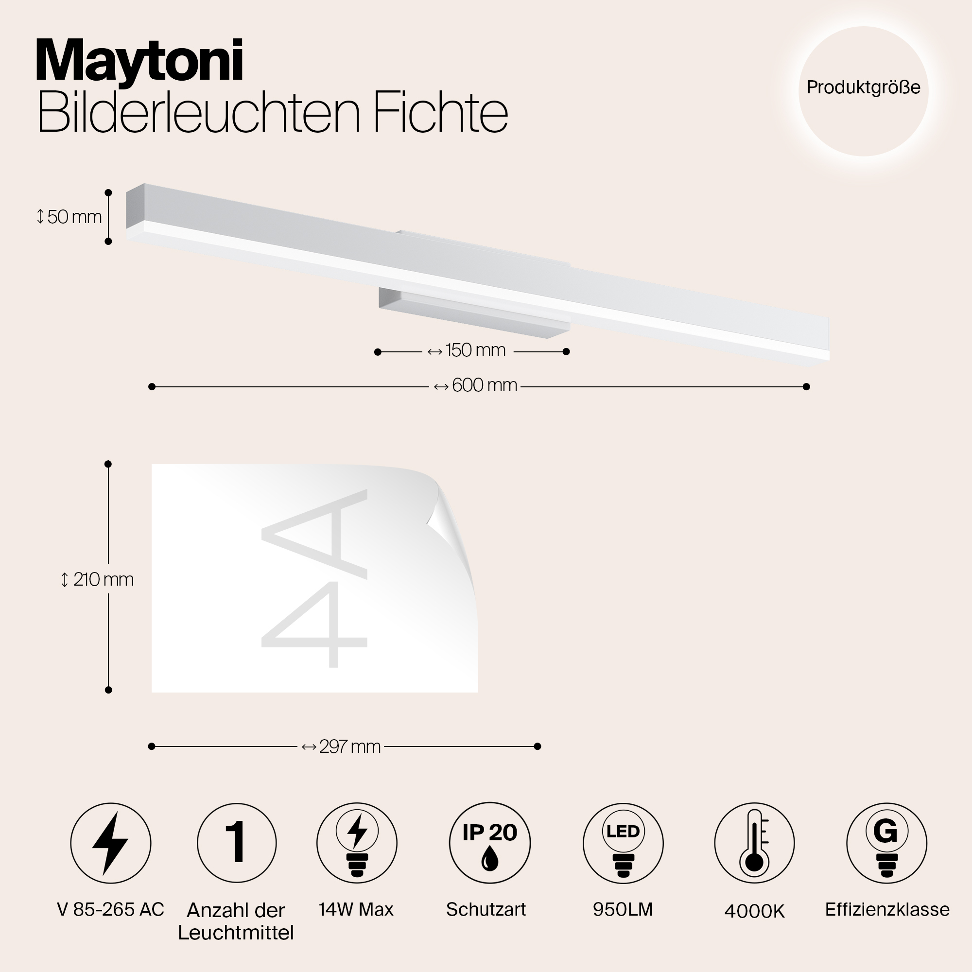 Подсветка Maytoni MIR012WL-L14W4K