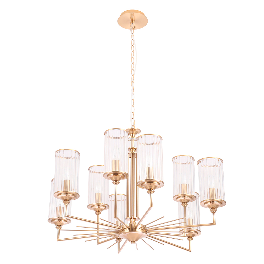 Crystal Lux Люстра Crystal Lux GLORIA SP9 BRASS
