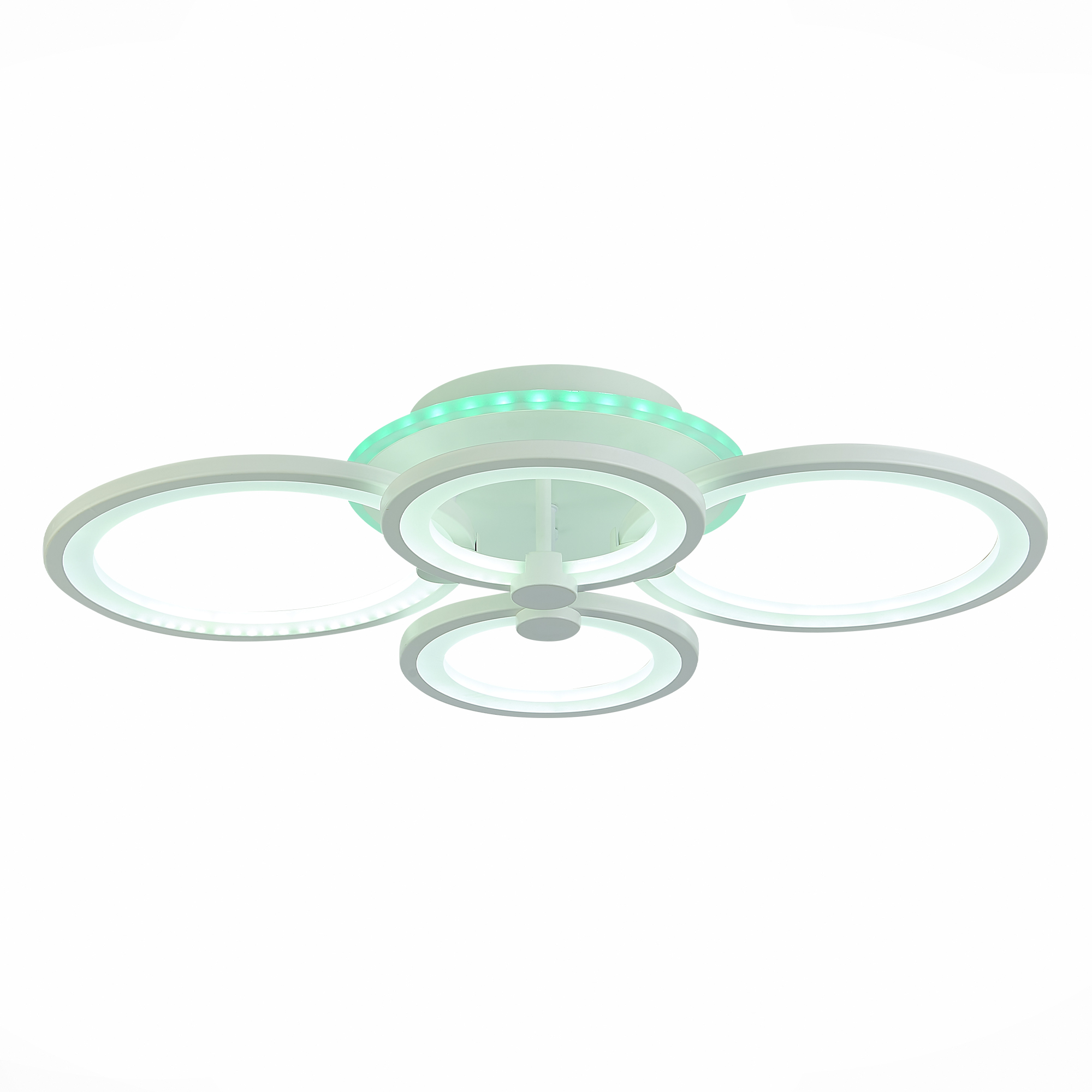 SLE200352-04RGB Светильник потолочный Белый/Белый LED 1*100W RGB 8W 3000-6000K LETO
