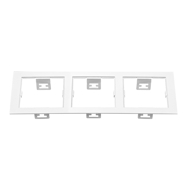214536 Рамка DOMINO Triple QUADRO MR16 БЕЛЫЙ
