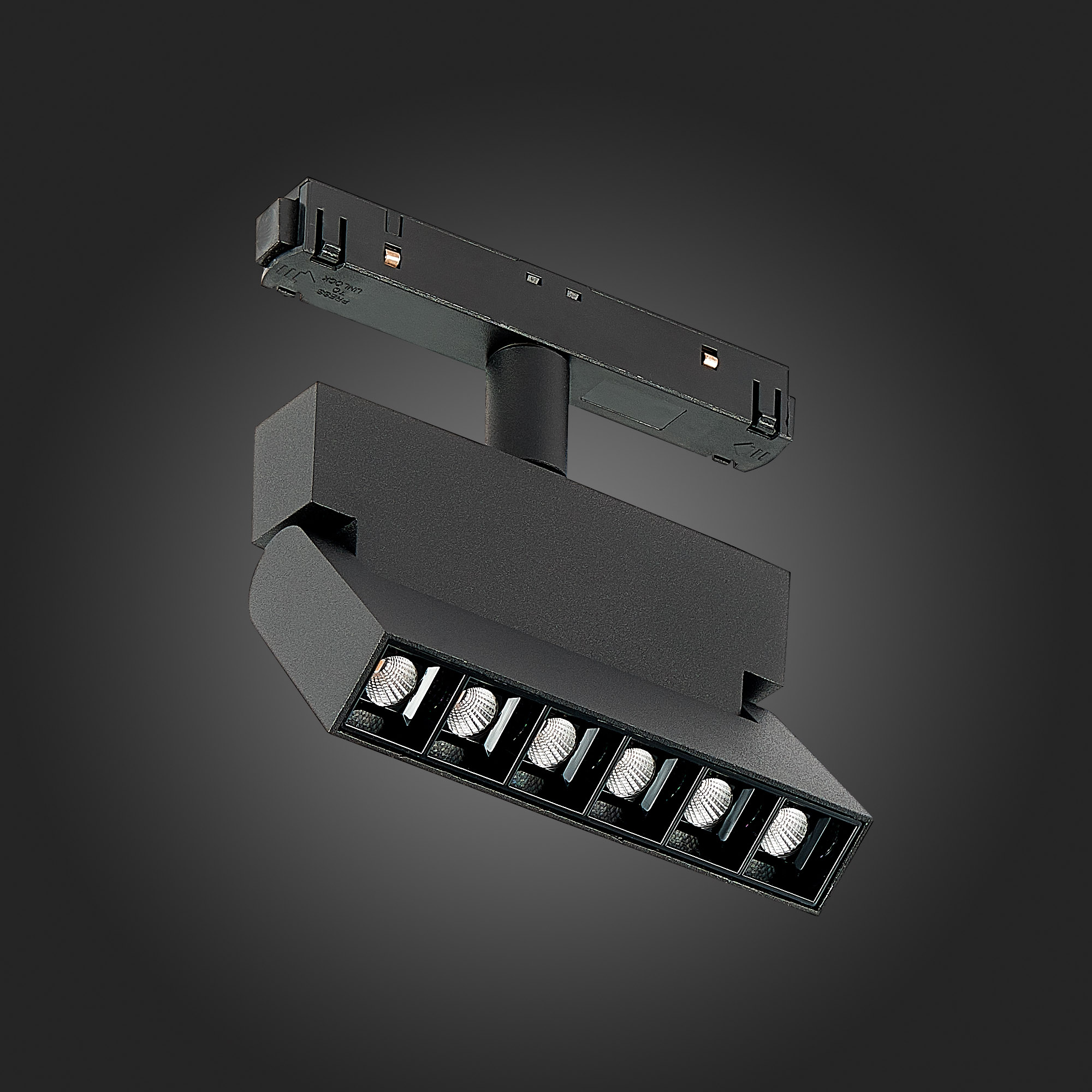 ST362.436.06 Магнитный трековый светильник Черный LED 1*6W 3000K 532Lm Ra>80 36° IP20 L120xW22xH134 48V SKYLINE 48