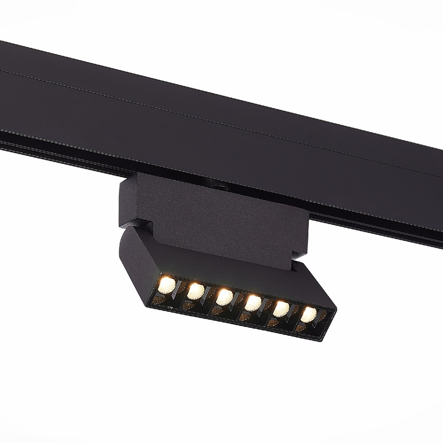 ST362.436.06 Магнитный трековый светильник Черный LED 1*6W 3000K 532Lm Ra>80 36° IP20 L120xW22xH134 48V SKYLINE 48