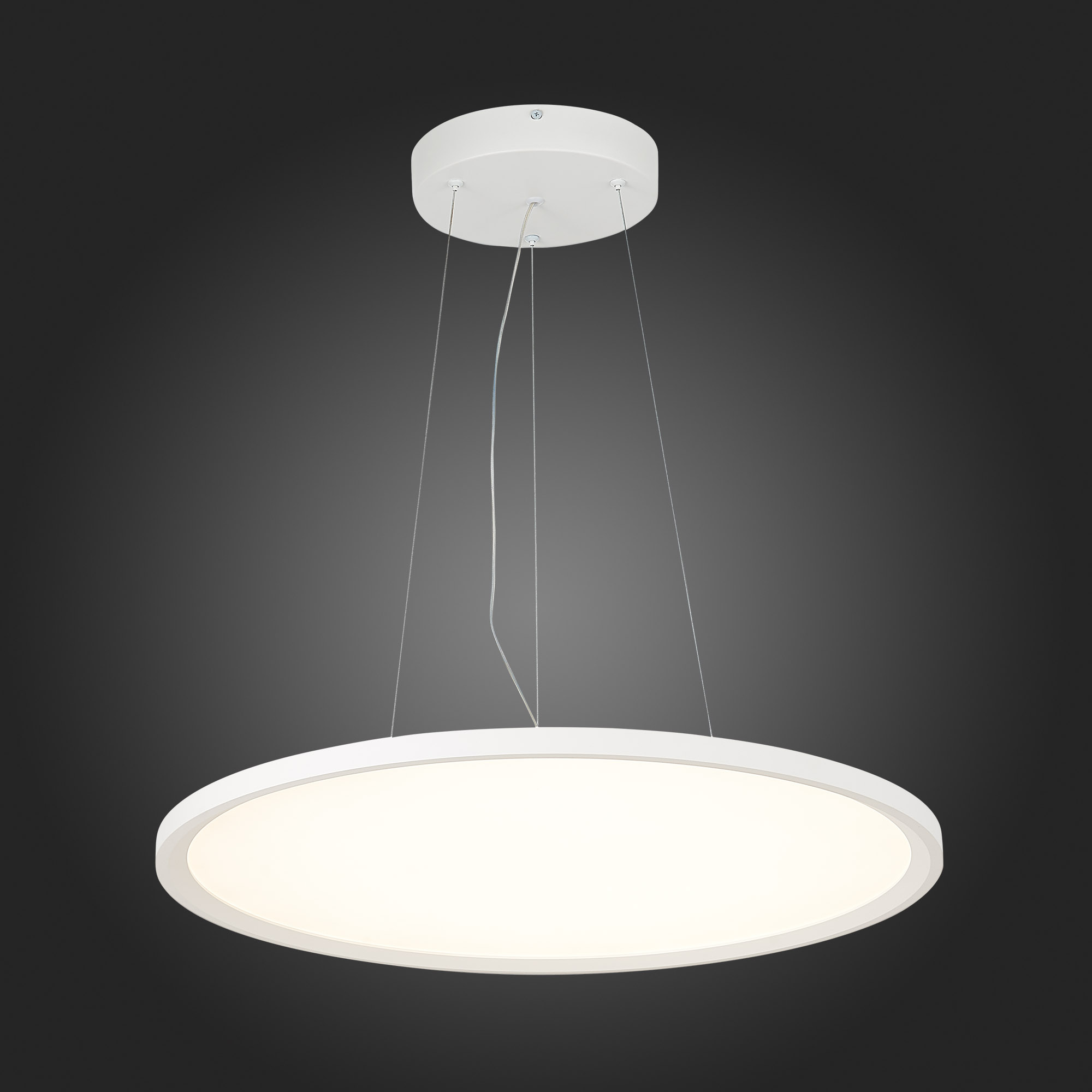ST602.543.56 Светильник подвесной Белый LED 1*56W 4000K 5 040Lm Ra>80 120 IP20 D600xH35 90-265V Подвесные светильники
