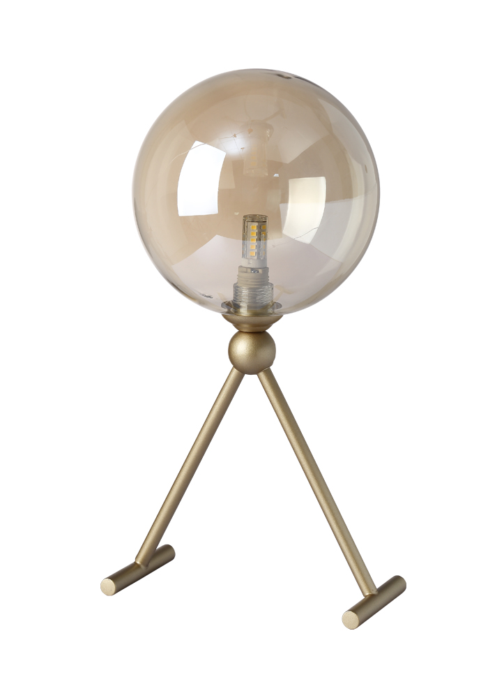 Crystal Lux Настольная лампа Crystal Lux FRANCISCA LG1 GOLD/COGNAC