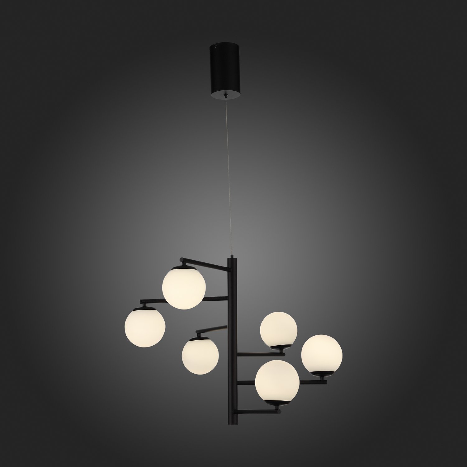SL395.413.06 Светильник подвесной ST-Luce Черный/Белый LED 6*8W 4000K DONOLO