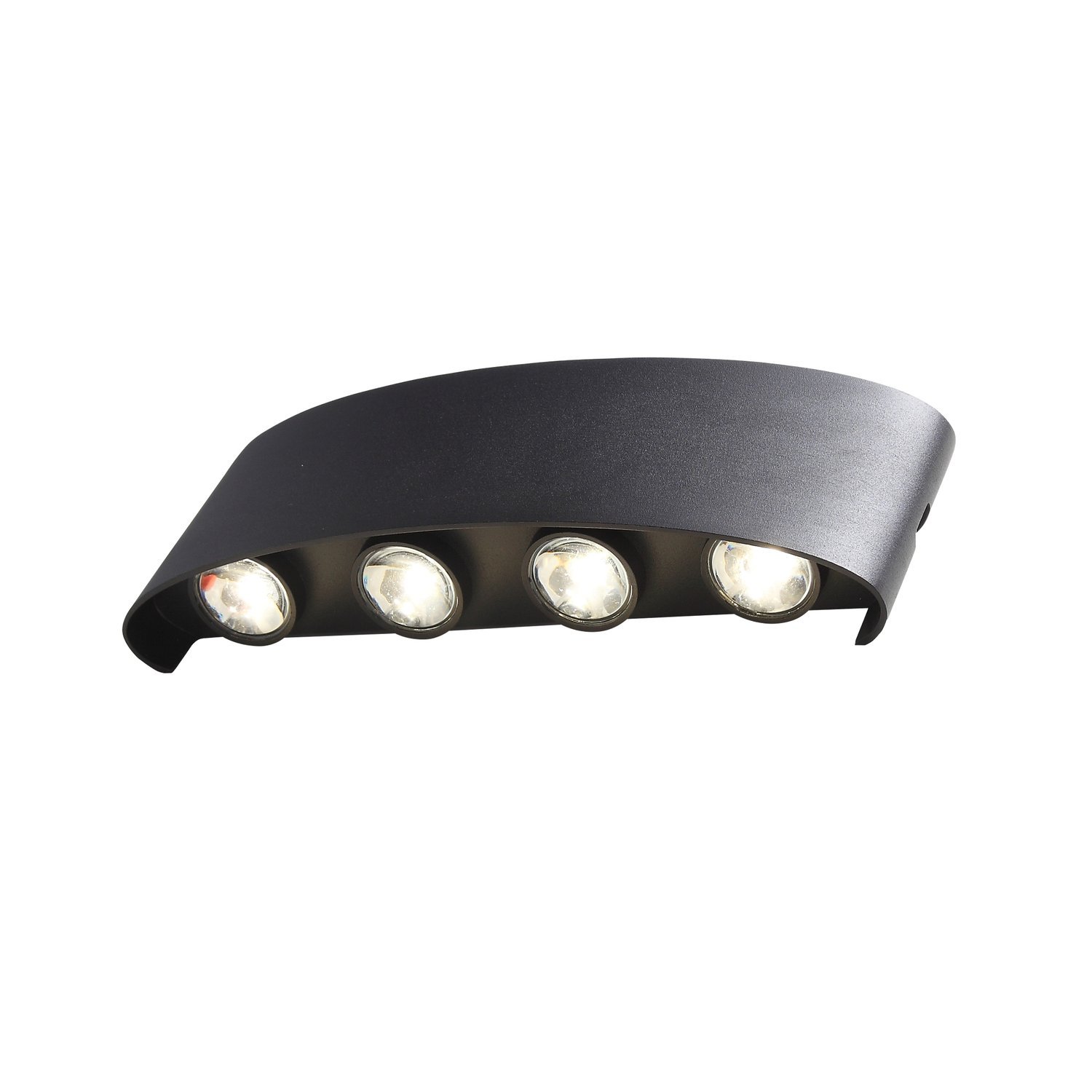 SL089.401.08 Светильник уличный настенный ST-Luce Черный кварцевый LED 8*1W 4000K BISELLO