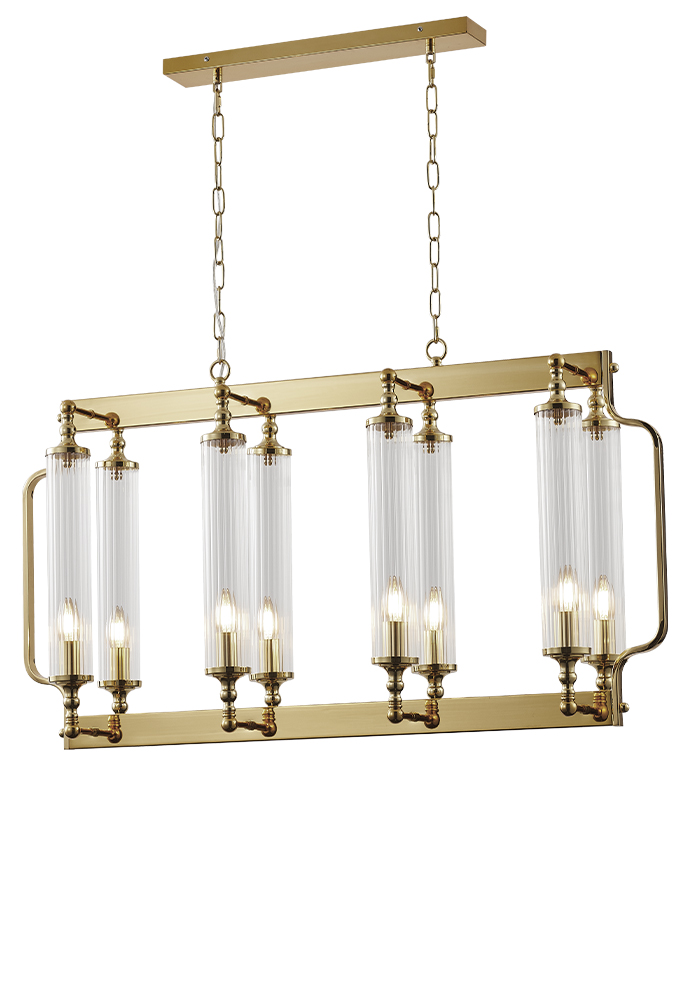 Crystal Lux Люстра Crystal Lux TOMAS SP8 L1000 BRASS