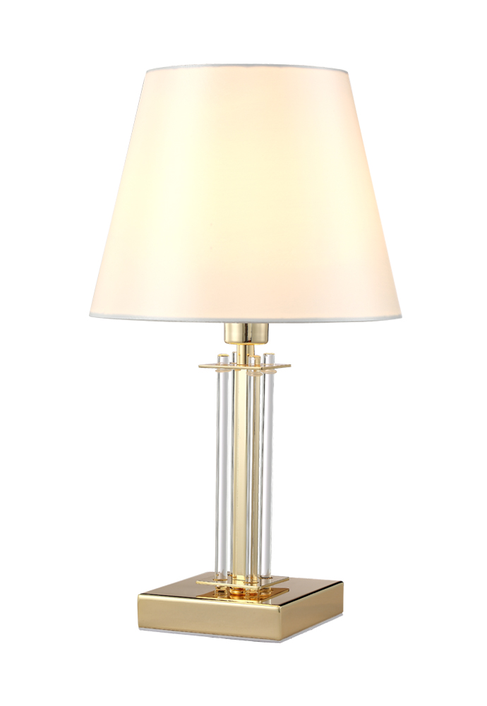 Crystal Lux Настольная лампа Crystal Lux NICOLAS LG1 GOLD/WHITE