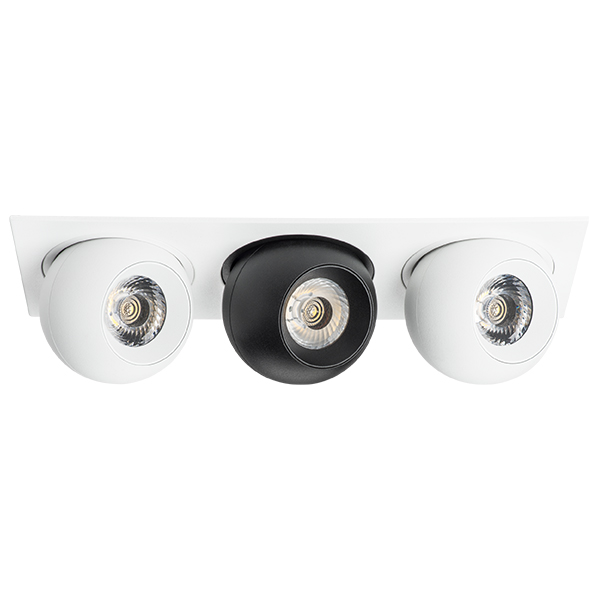 i536627262 Светильник INTERO LED 9W*3 850LM*3 24G БЕЛЫЙ/ЧЕРНЫЙ 3000K (217536+217062+217072+217062)
