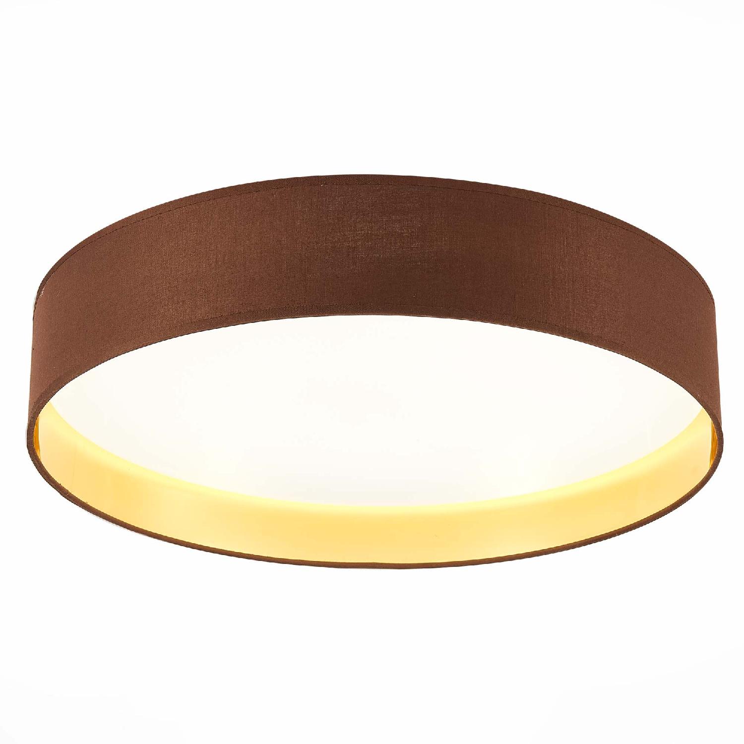 SLE300592-01 Светильник потолочный Никель/Золотистый, Коричневый LED 1*50W 3000K/4000K/5000K BRESCIA