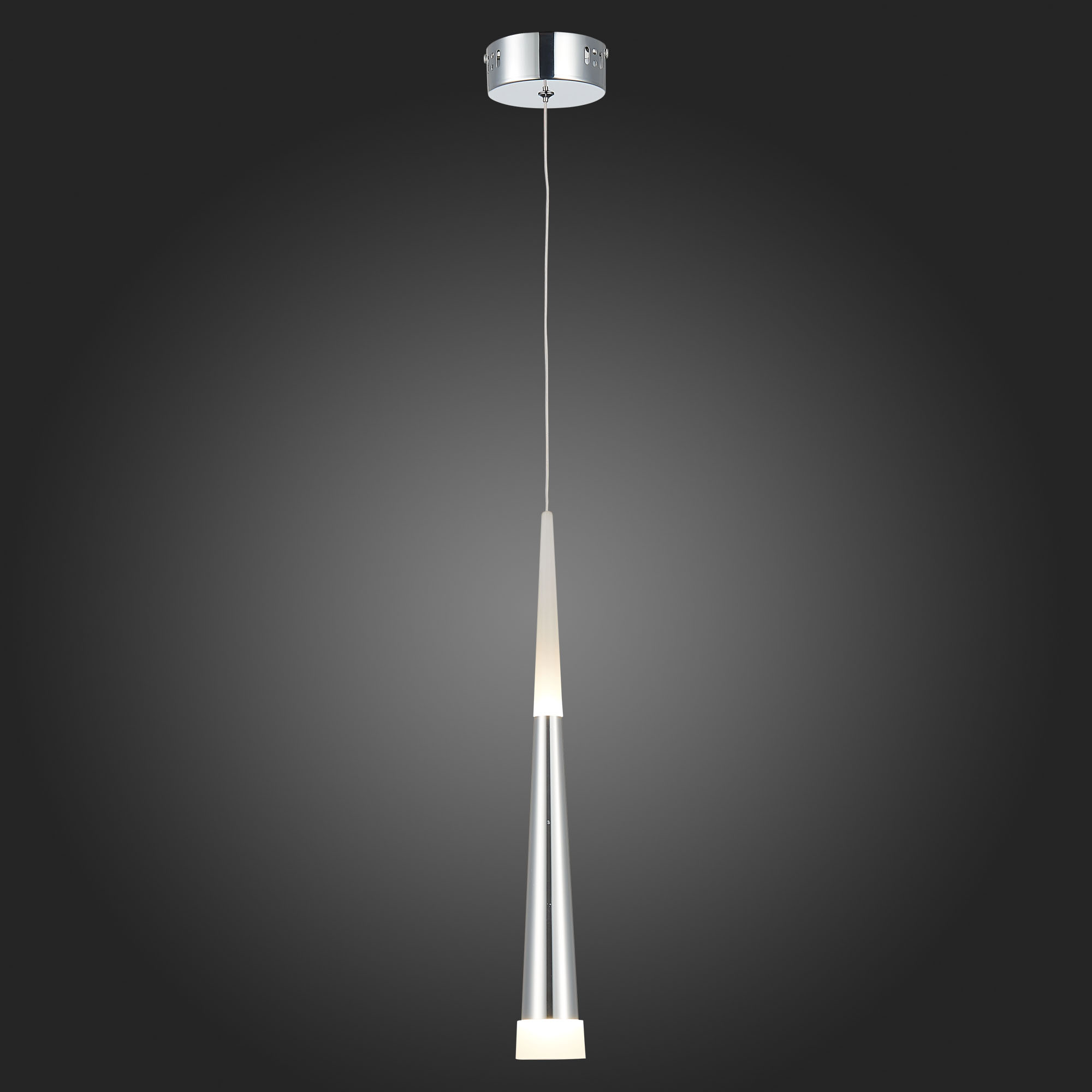 SLE200113-01 Светильник подвесной Хром/Хром, Белый LED 1*7W 3000K ORPELO