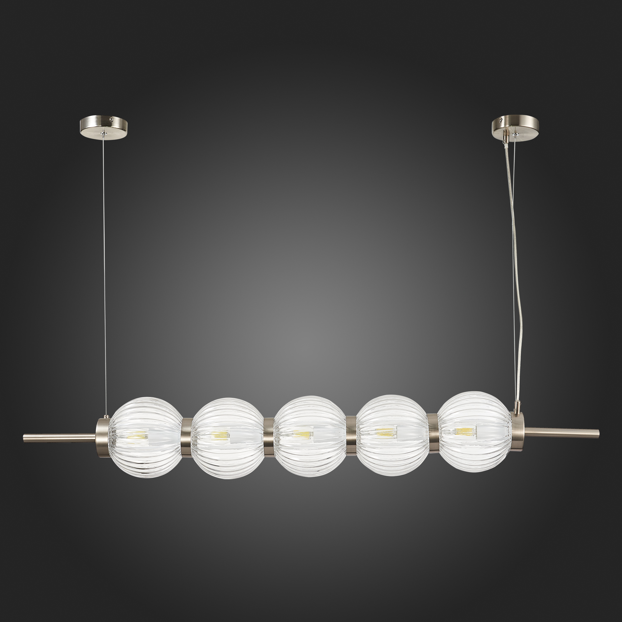 SL1155.103.05 Светильник подвесной ST-Luce Никель/Прозрачный E14 5*40W MARENA