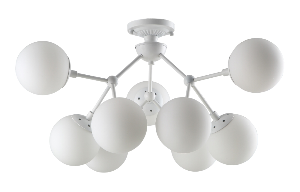 Crystal Lux Светильник потолочный Crystal Lux MEDEA PL9 WHITE