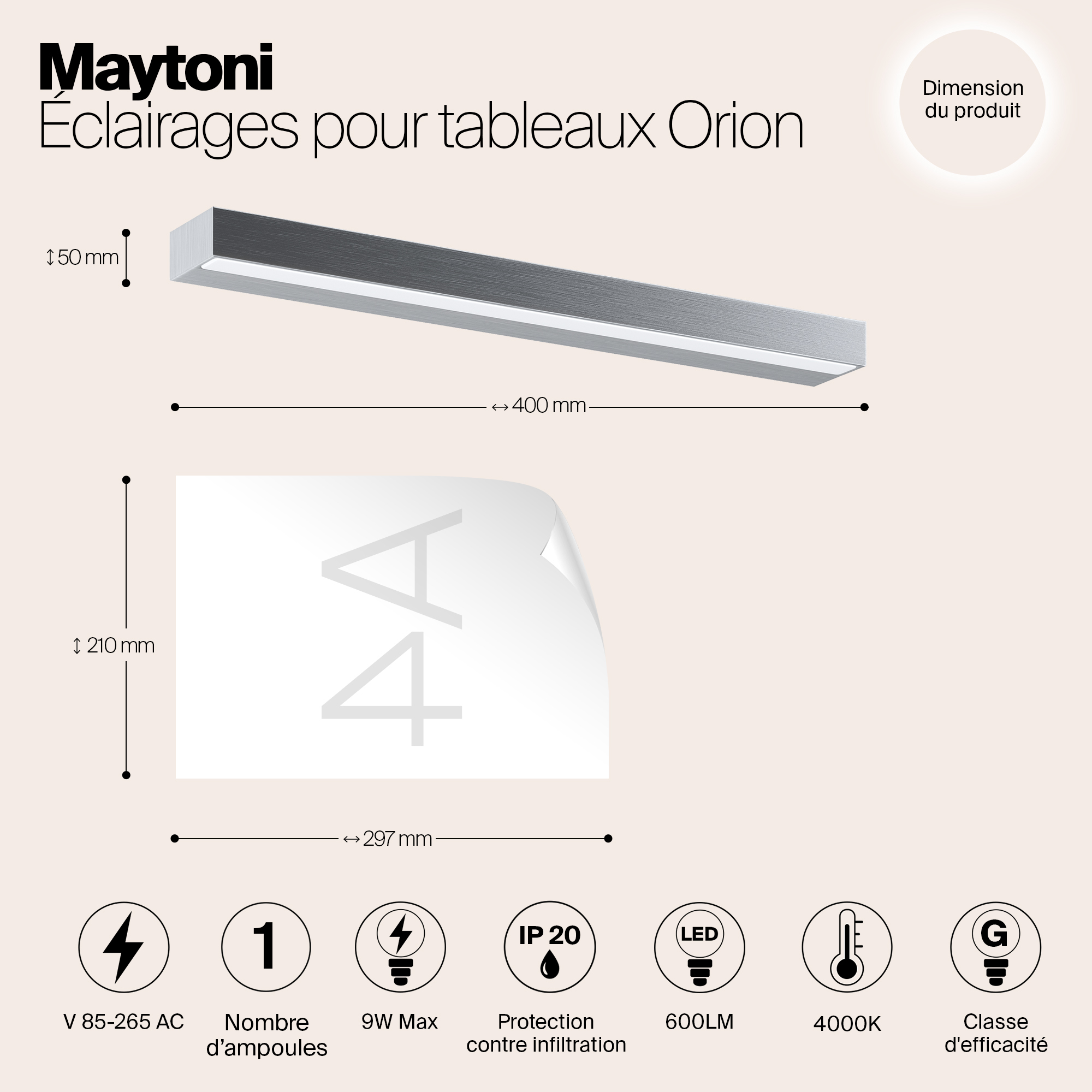 Подсветка Maytoni MIR011WL-L9S4K
