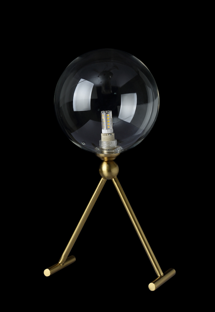 Crystal Lux Настольная лампа Crystal Lux ANDRES LG1 BRONZE/TRANSPARENTE