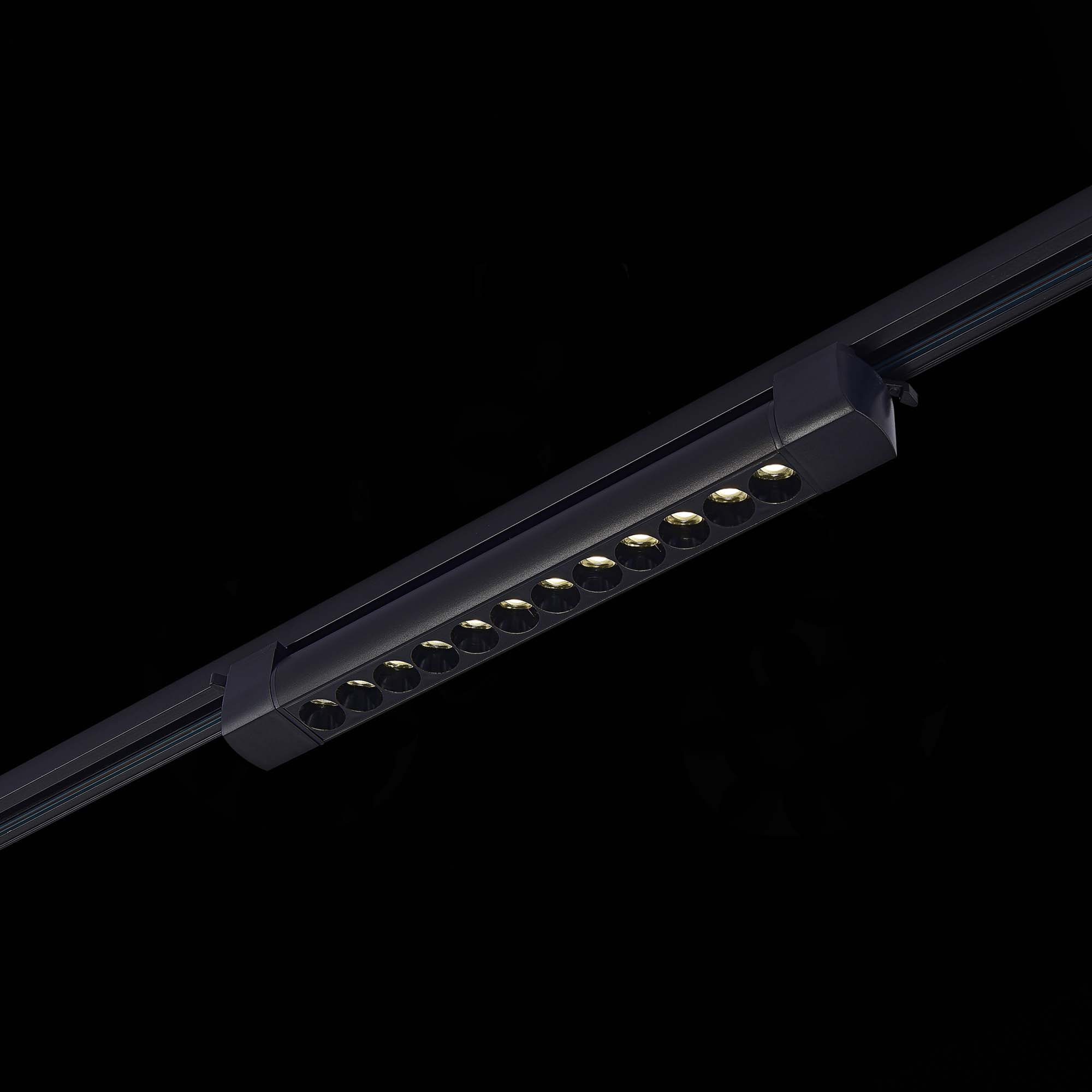 ST367.446.20 Св-к трек. Черный LED 1*20W 4000K 1 500Lm Ra>90 36° IP20 L387xW49xH54 170-240V Однофазная трековая система