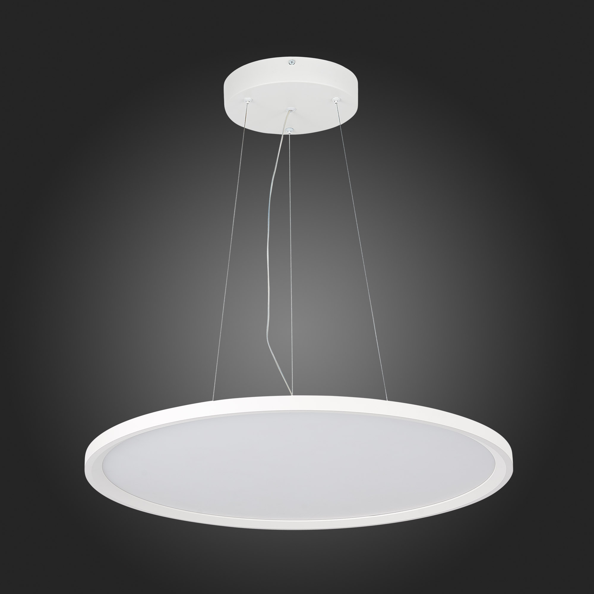 ST602.543.56 Светильник подвесной Белый LED 1*56W 4000K 5 040Lm Ra>80 120 IP20 D600xH35 90-265V Подвесные светильники