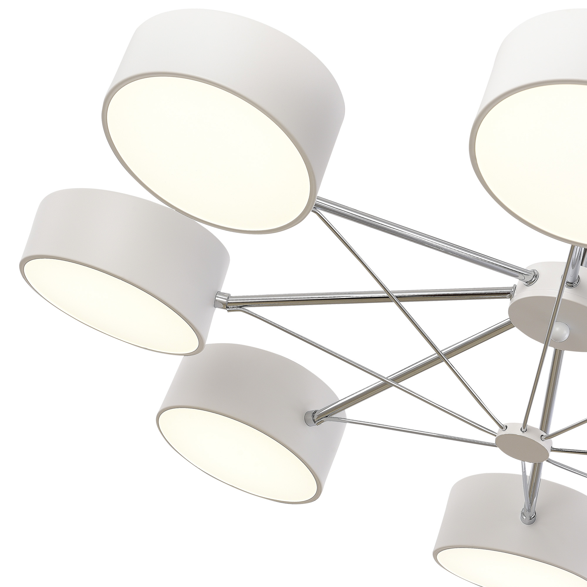 SLE6005-502-08 Светильник потолочный Белый/Белый LED 8*10W VALLE