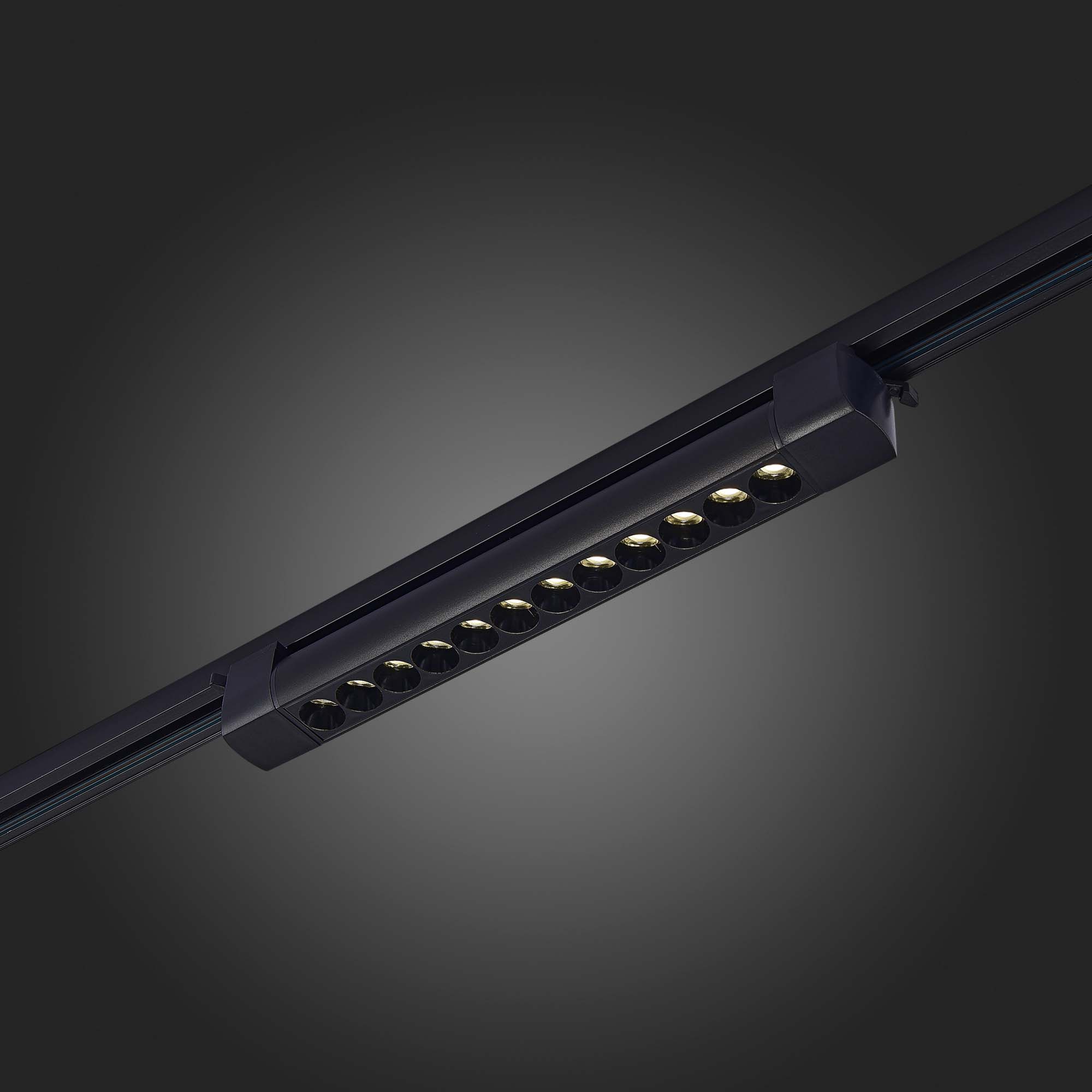 ST367.446.20 Св-к трек. Черный LED 1*20W 4000K 1 500Lm Ra>90 36° IP20 L387xW49xH54 170-240V Однофазная трековая система