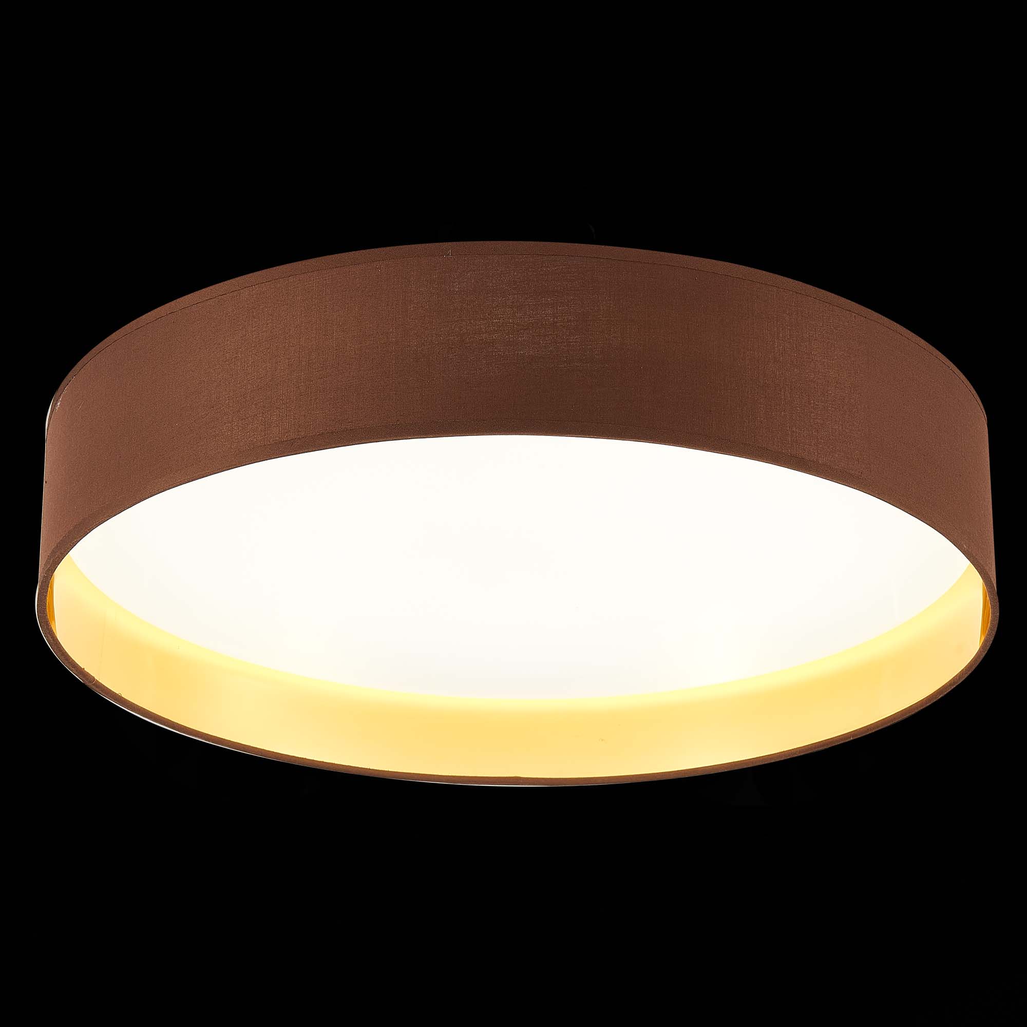 SLE300592-01 Светильник потолочный Никель/Золотистый, Коричневый LED 1*50W 3000K/4000K/5000K BRESCIA